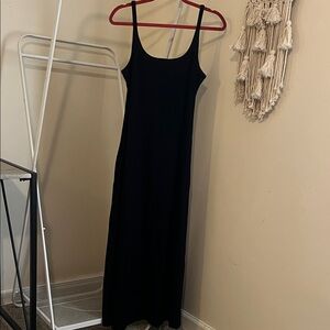 Old Navy Black Ribbed Maxi Dress